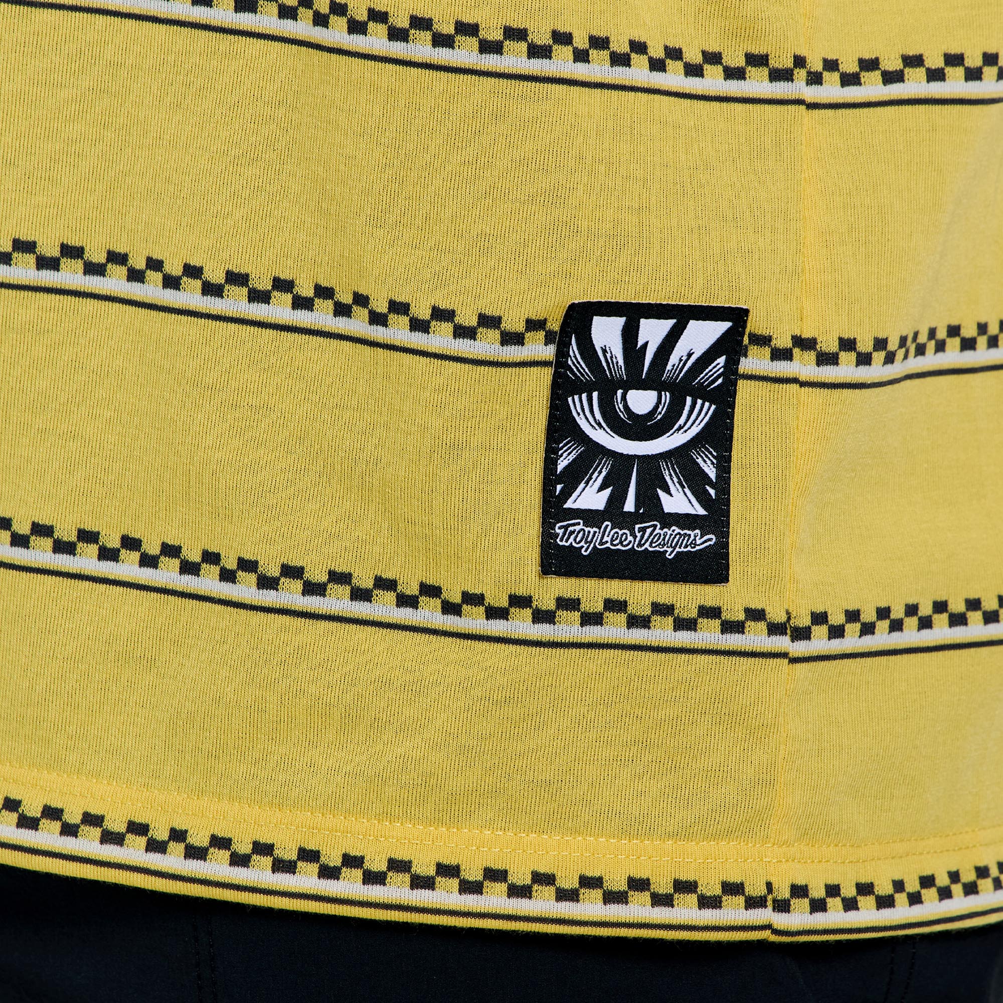 Troy Lee Designs Skyline Ride Checked Out Short Sleeve Bicycle Jersey yellow S Figure 6