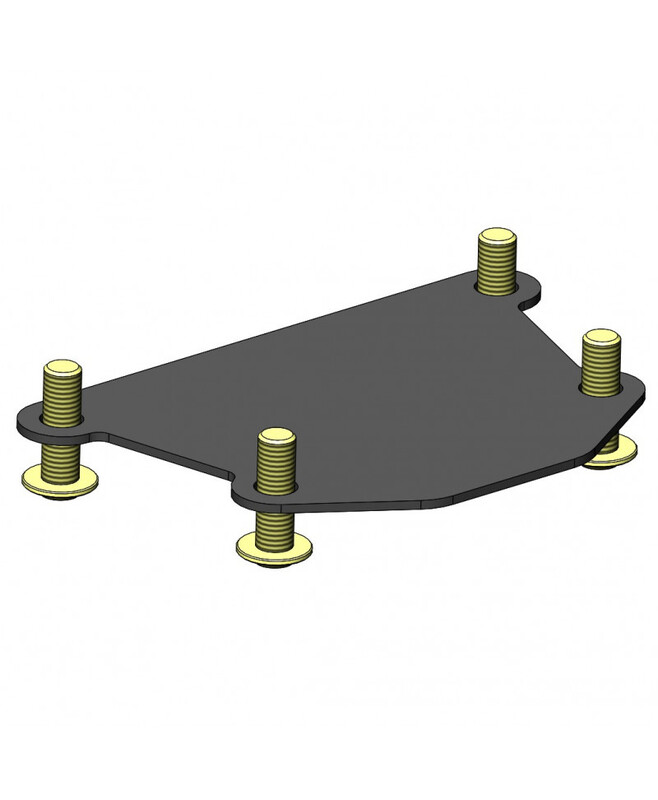 Design de acces "Wheel Mountted" Deținător de număr de înmatriculare Yamaha MT-09 Tracer/GT negru Deținătorul plăcuței de înmatriculare Figura 9