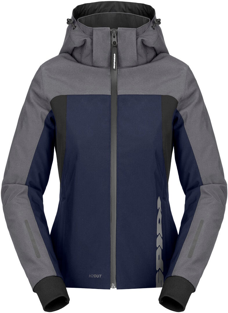 Spidi H2Out II sudadera con capucha impermeable para mujer azul/gris L Figura 1