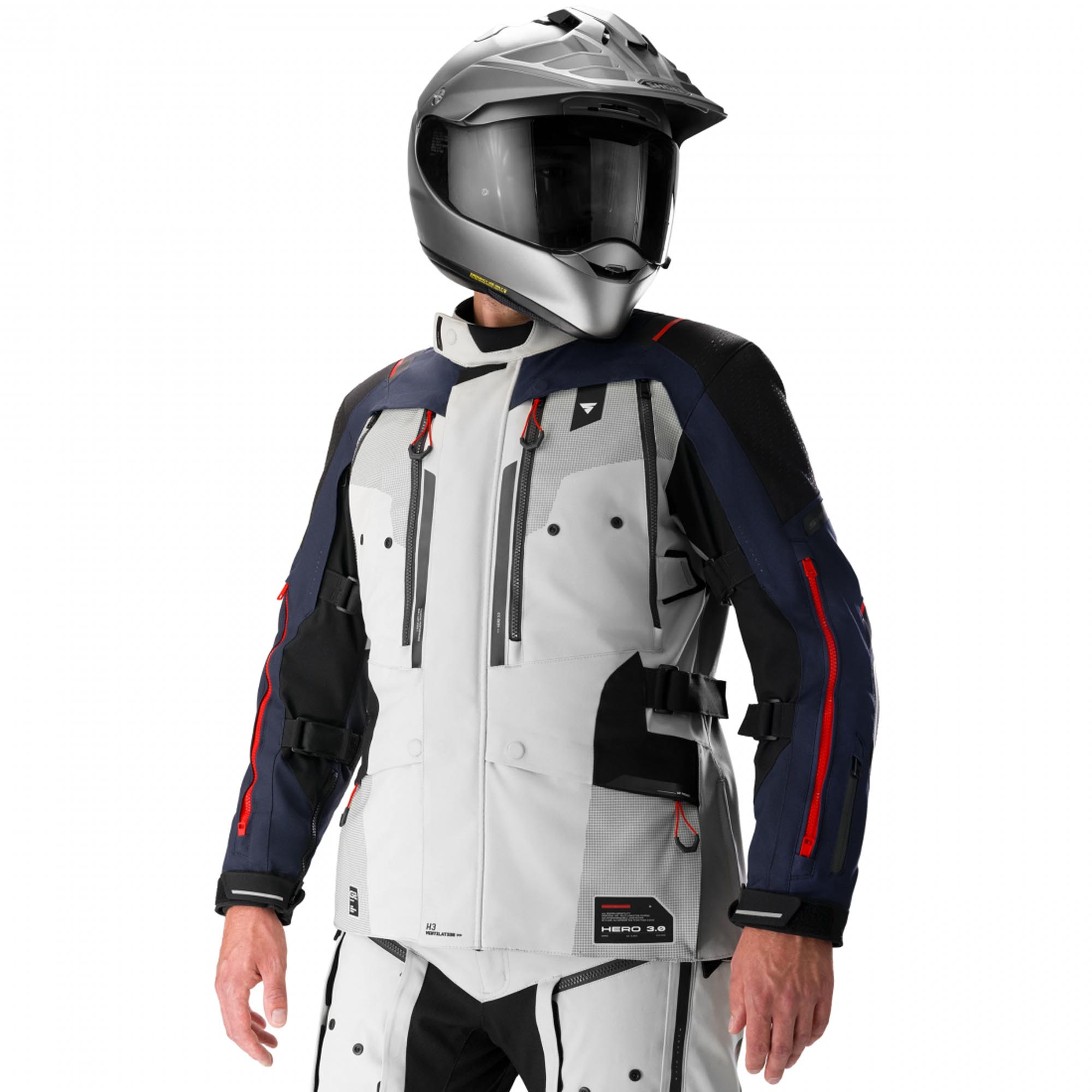 SHIMA Hero 3.0 Motorrad Textiljacke grau/blau M Abbildung 3