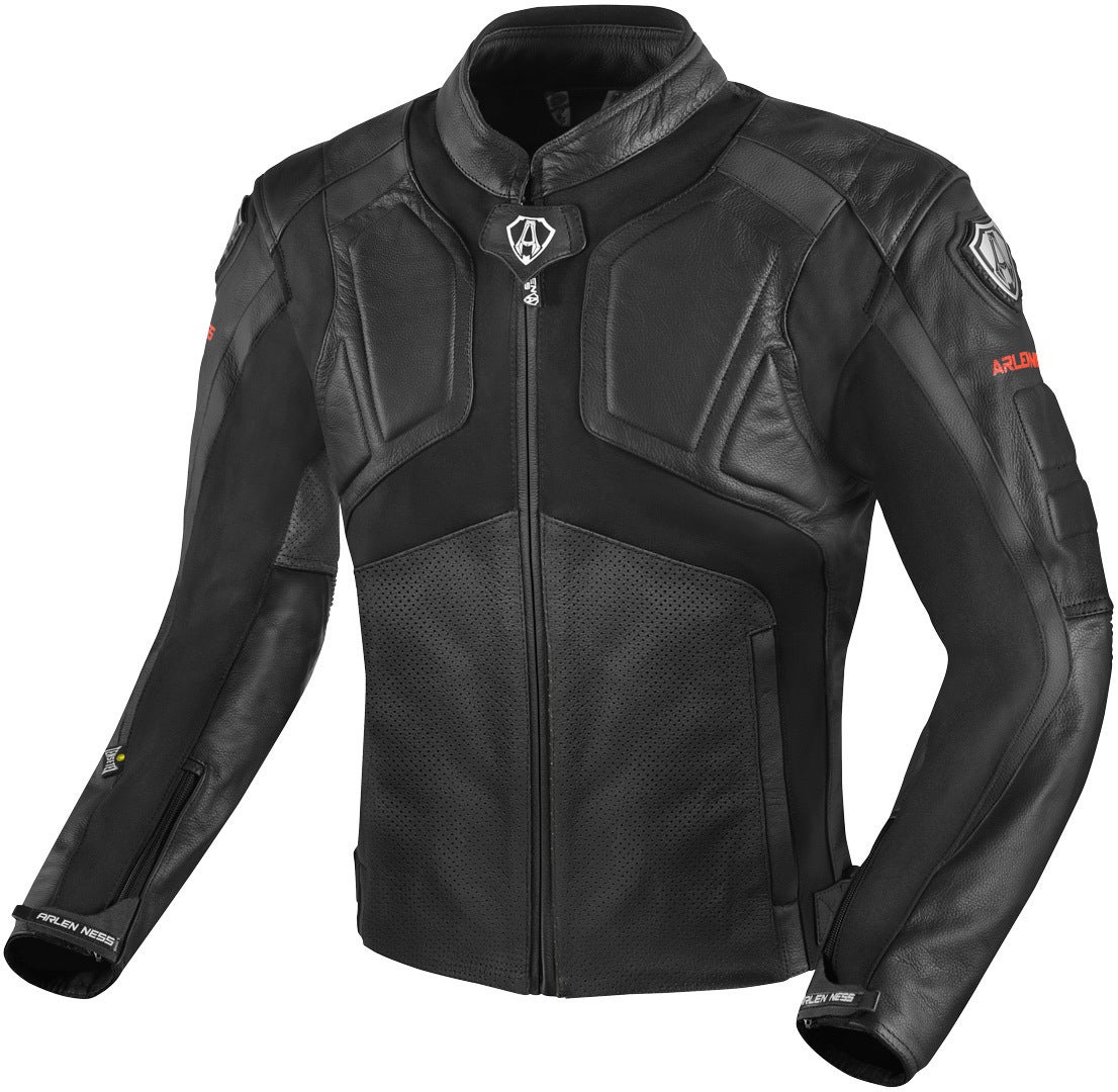 Arlen Ness Sportivo Motorcycle Leather Jacket black 60 Figure 1