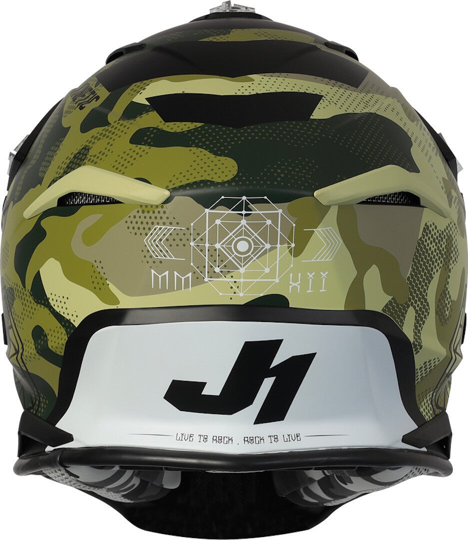 Just1 J39 Kinetic Casco motocross Verde/Nero M (57/58) Figura 3