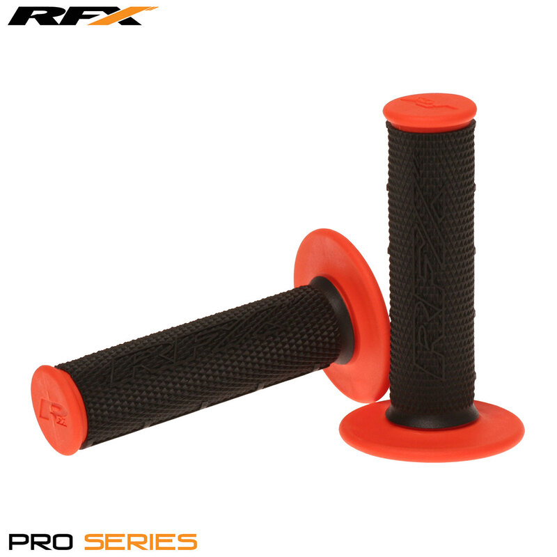 RFX Pro Series Dual Compound Grips Black Centre (Black/Orange) Pair-image-931299542