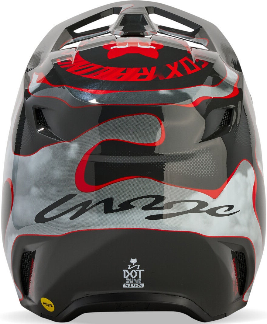 FOX V1 Atlas MIPS Youth Motocross Helmet black/grey/red Y/S (49/51) Figure 6