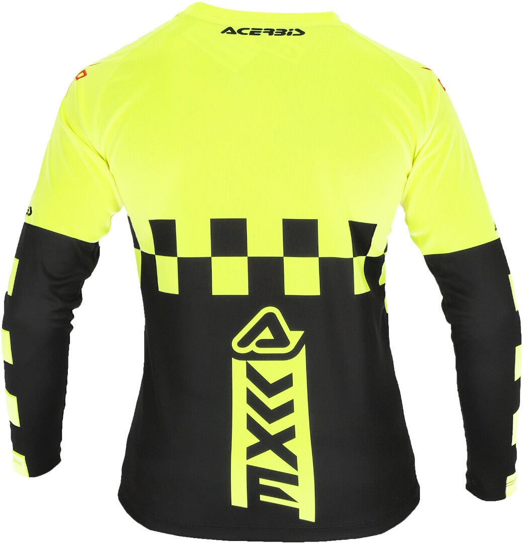 Acerbis MX J-Kid Børn Motocross Jersey gul/sort L Figur 2