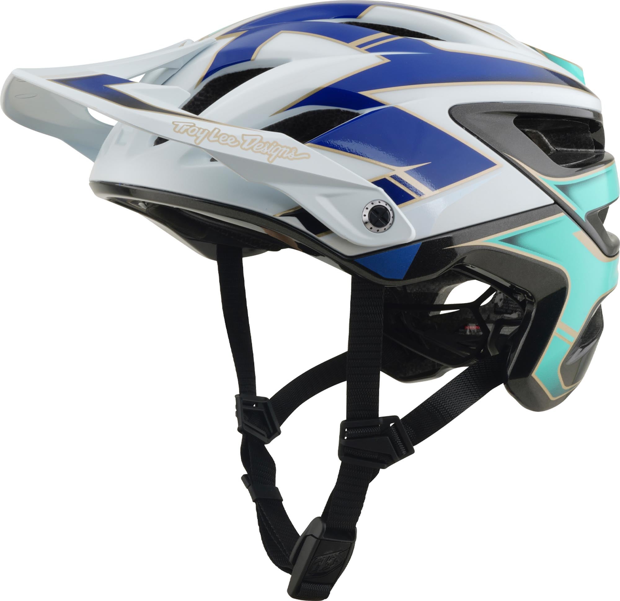 Troy Lee Designs A3 MIPS Electra Fahrradhelm weiß/blau/grün XL-XXL (60/63) Abbildung 1