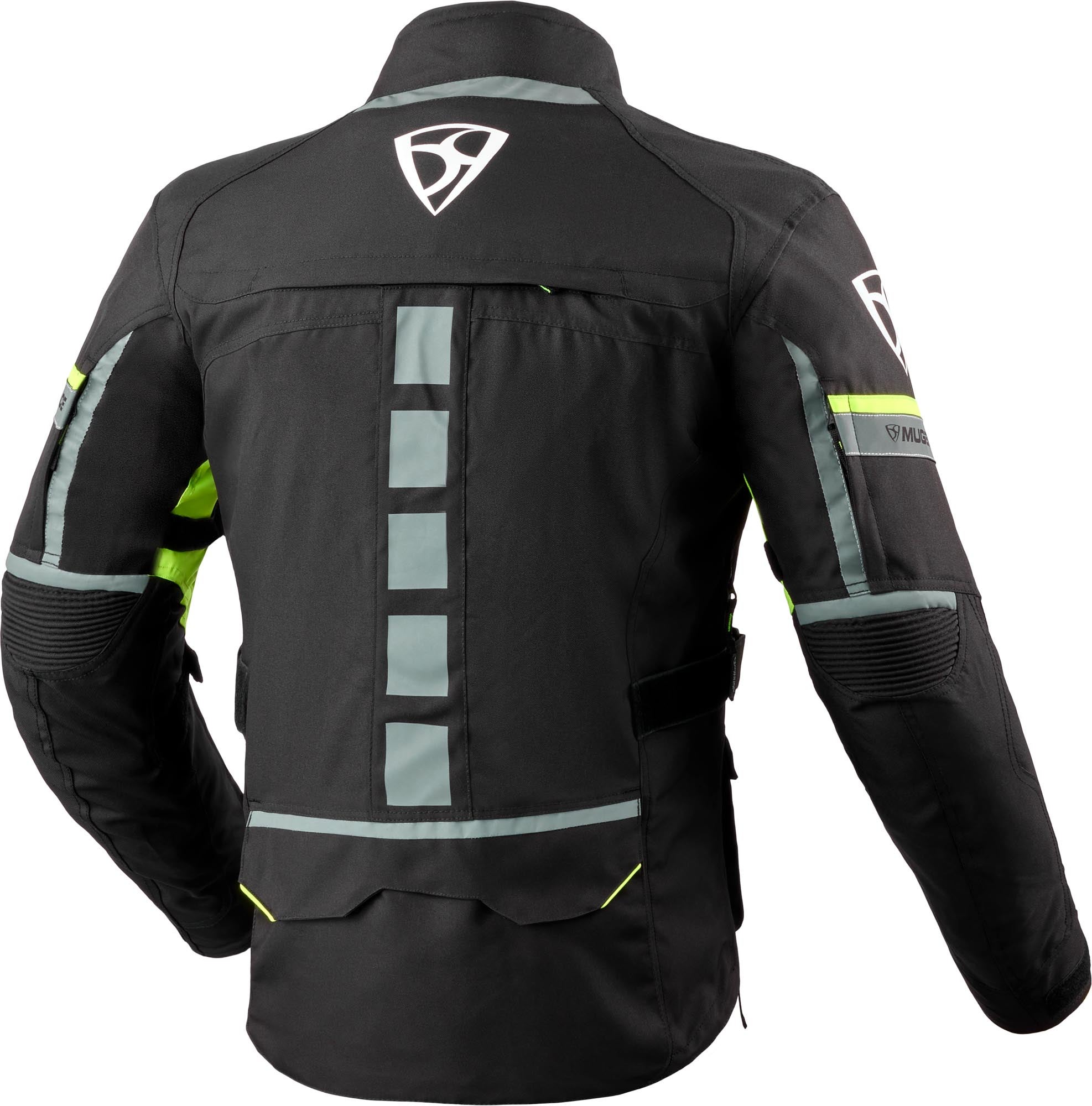 MUGENRACE T-Uno waterproof Motorcycle Textile Jacket black/yellow 5XL Figure 2