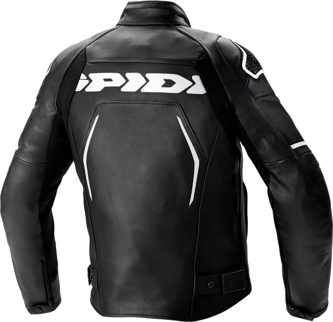 Spidi Evorider 2 Motorcycle Leather Jacket black/white 48 Figure 3