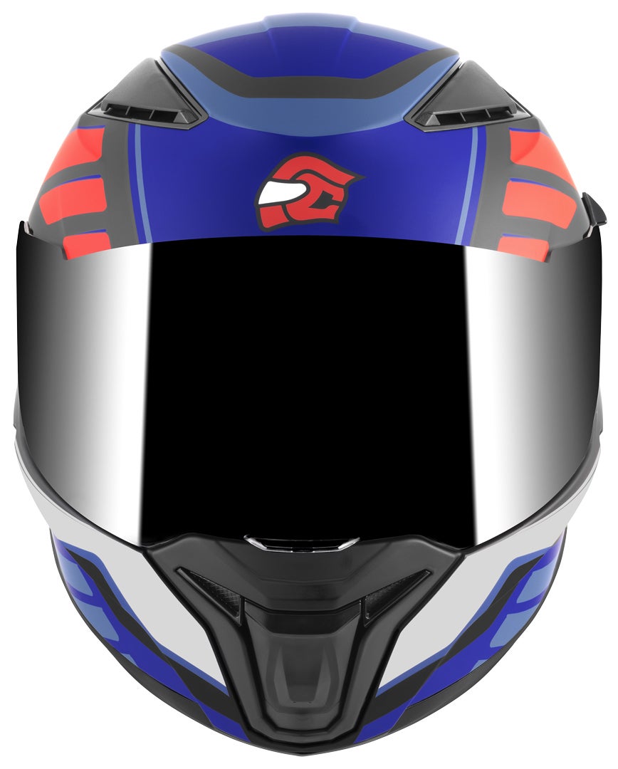 FC-Moto FF130SV Cavion Helmet black matt/red/blue 2XL Figure 4