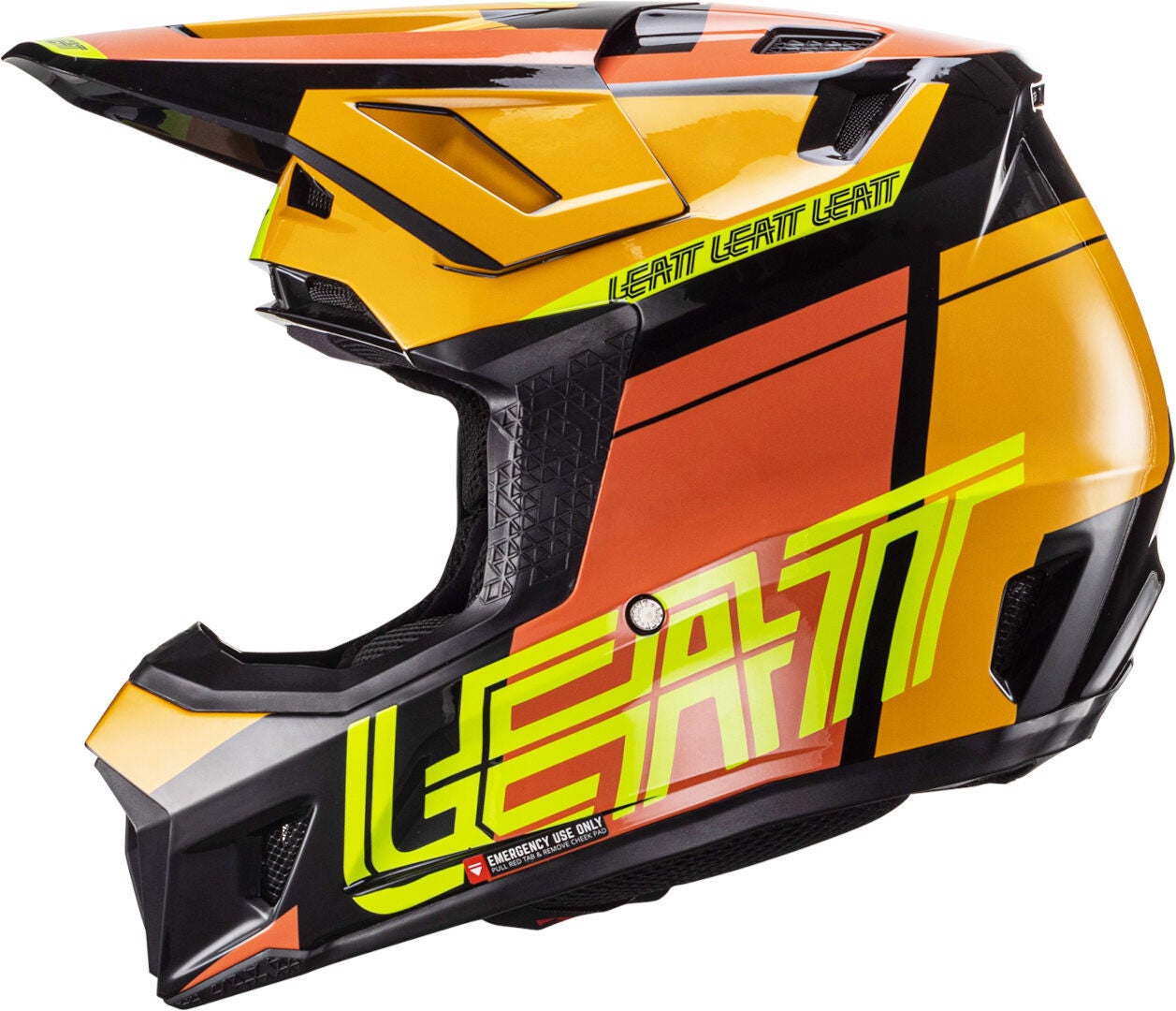 Leatt 7.5 V24 Capacete de Motocross com Óculos preto/laranja M (57/58) Figura 5
