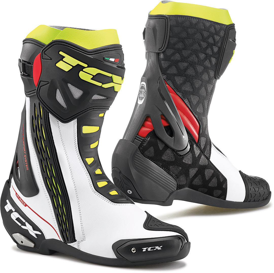 TCX RT-Race Motorcycle Boots white/red/yellow 49 Figure 1