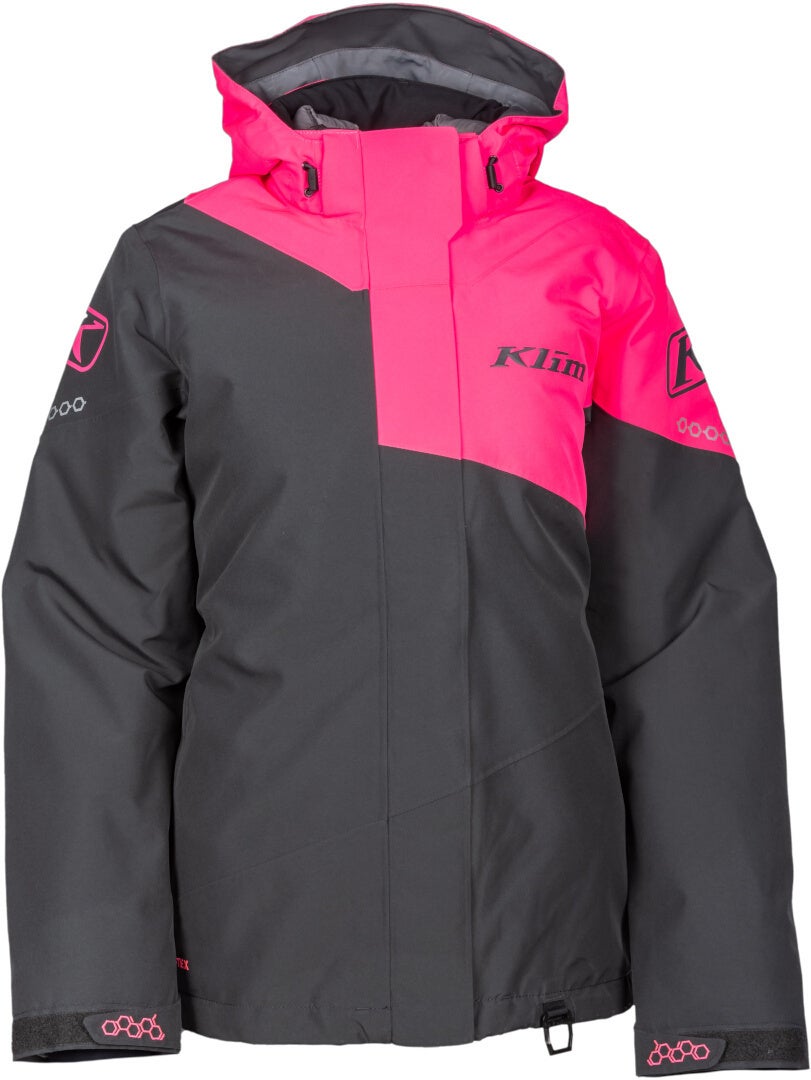 Klim Fuse Snøscooterjakke til dame grå/rosa L Figur 5