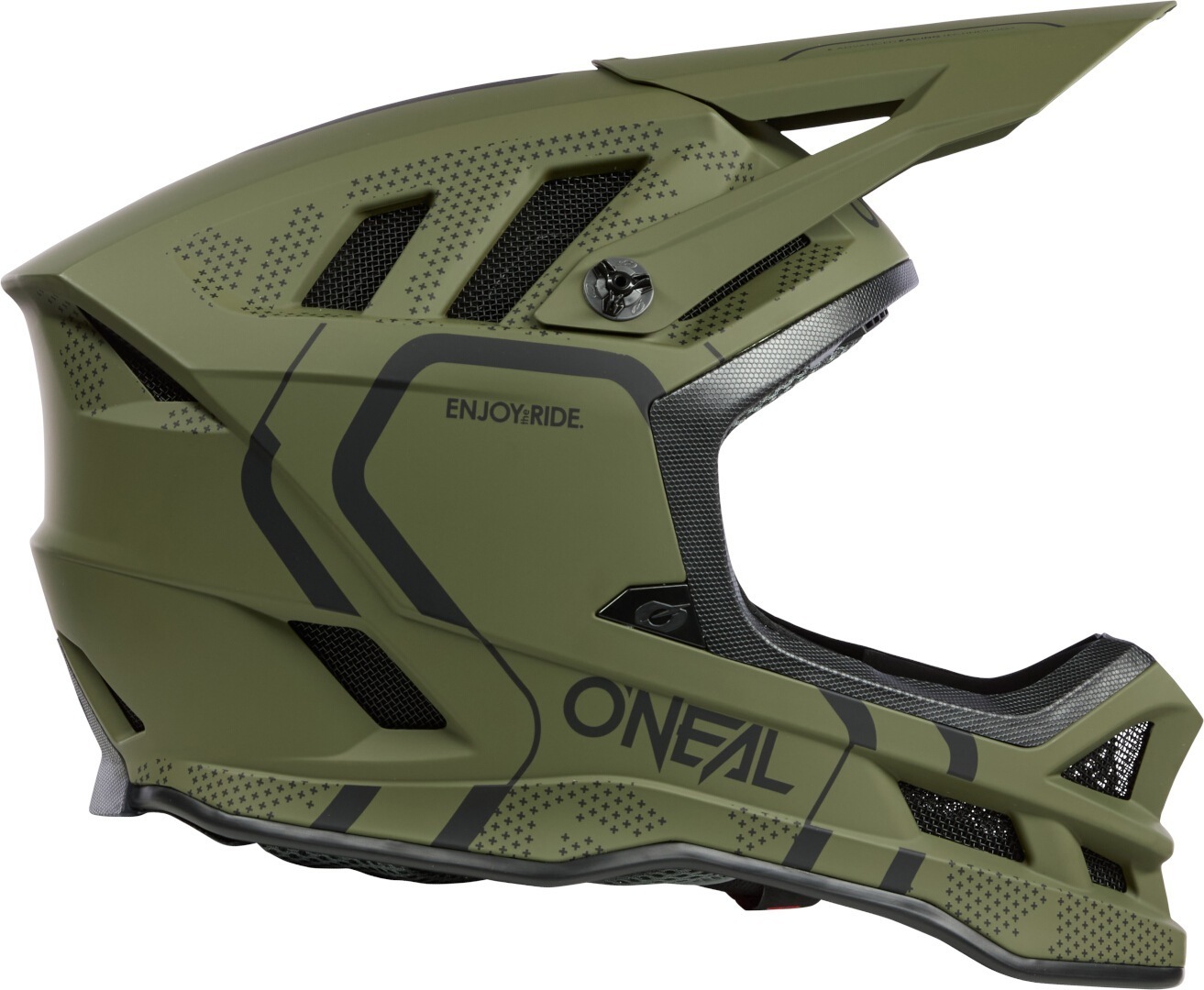 Oneal Blade Polyacrylite Strike Sjezdová přilba Olivově matná/černá M (57/58) Obrázek 3