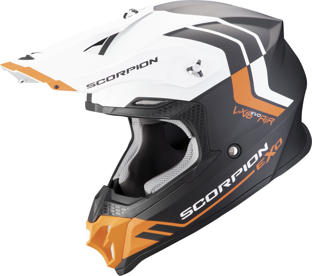 Scorpion VX-16 Evo Air Fusion Casco da motocross nero/bianco/arancione M (57/58) Figura 1