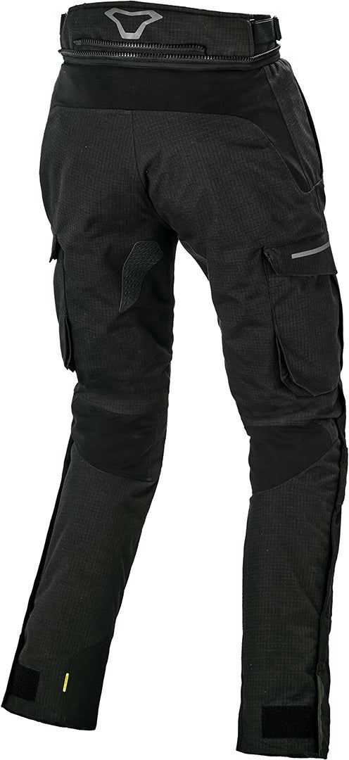 Macna Novado vandtætte damer motorcykel tekstilbukser Sort Short M Figur 2