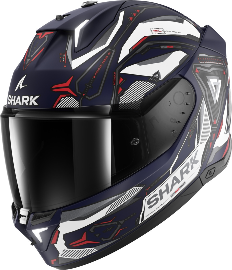 Shark Skwal i3 Linik Cască Albastru mat/roșu S (55/56) Figura 4