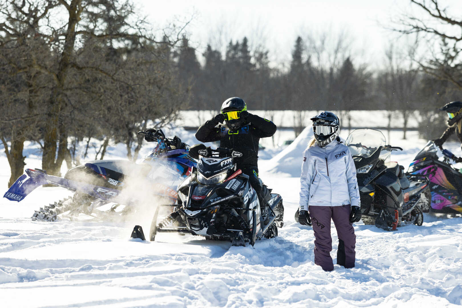 FXR Fresh 2023 Snescooterbukser til damer lilla/sort 8 Figur 3