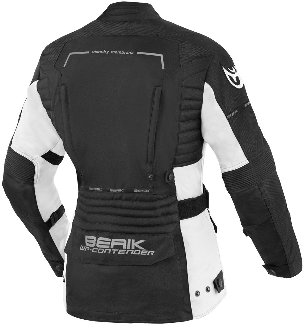 Berik Torino imperméable dames moto textile veste Noir/Blanc 48 Figure 2