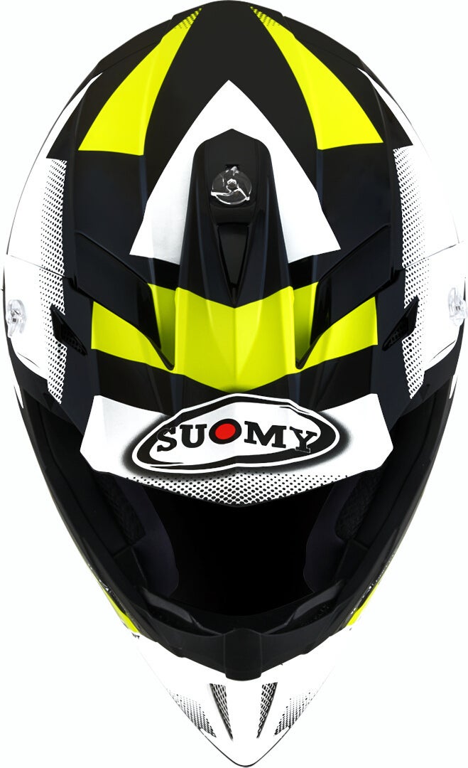 Suomy X-Wing Grip Capacete de motocross preto/branco/amarelo M Figura 8