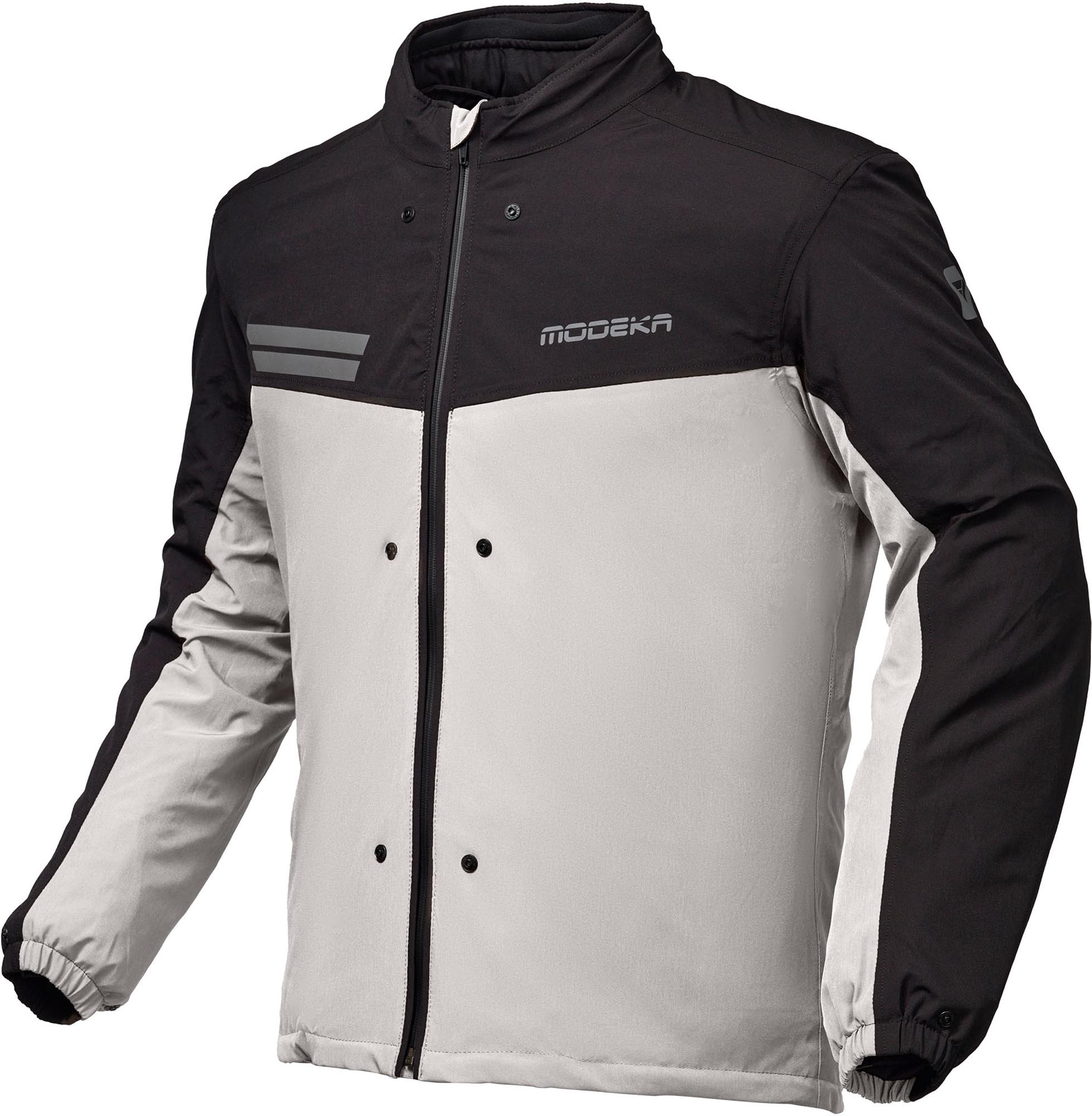 Modeka Atlaz Motorrad Textiljacke hellgrau/schwarz M Abbildung 2