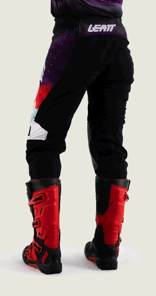 Leatt Moto 4.5 Lite Pantaloni da motocross da donna nero/viola/rosso/bianco L Figura 5