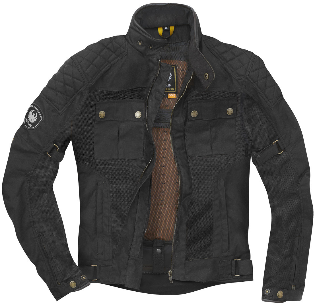 Merlin Shenstone Motorcycle Waxed Jacket black S Figure 5