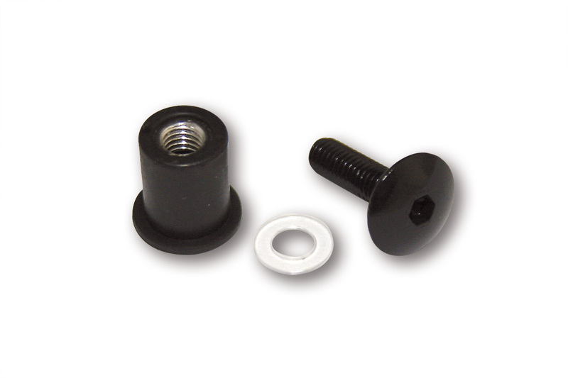 HIGHSIDER smarta aluminiumkåpskruvar med gummimuttrar, 8 stk., M6 Figur 2