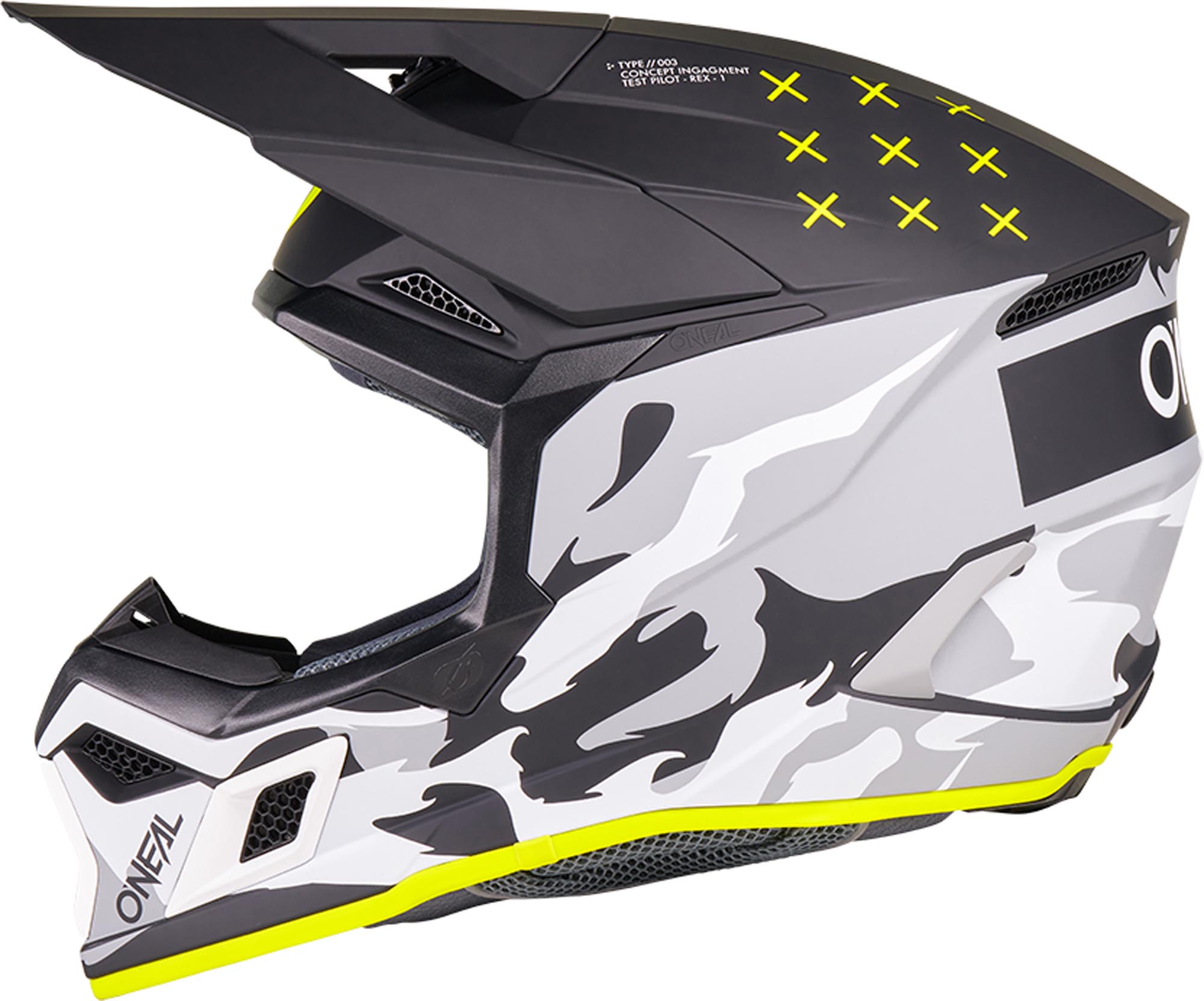 Oneal 3SRS Heat Motocrosshjelm S (55/56) Figur 3