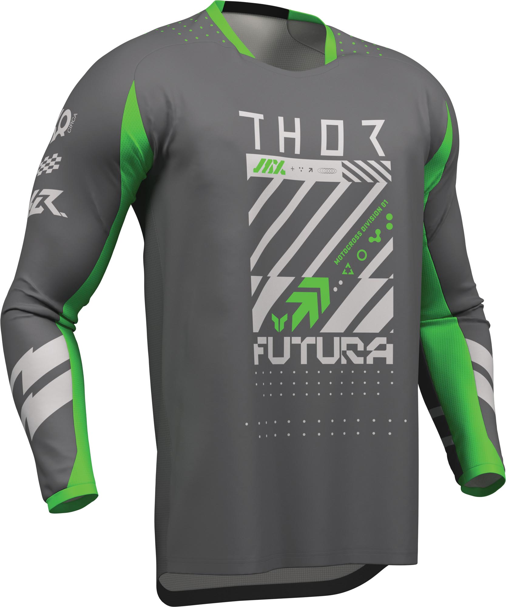 Thor Launchmode Futura Maillot de motocross Vert 2XL Figure 2