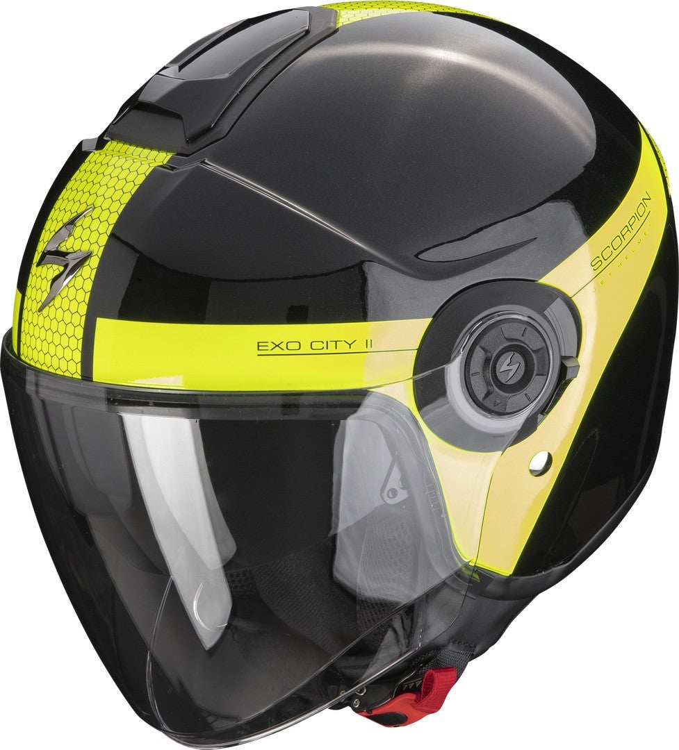 Scorpion Exo-City II Short Jethjelm sort/gul L (58/59) Figur 1
