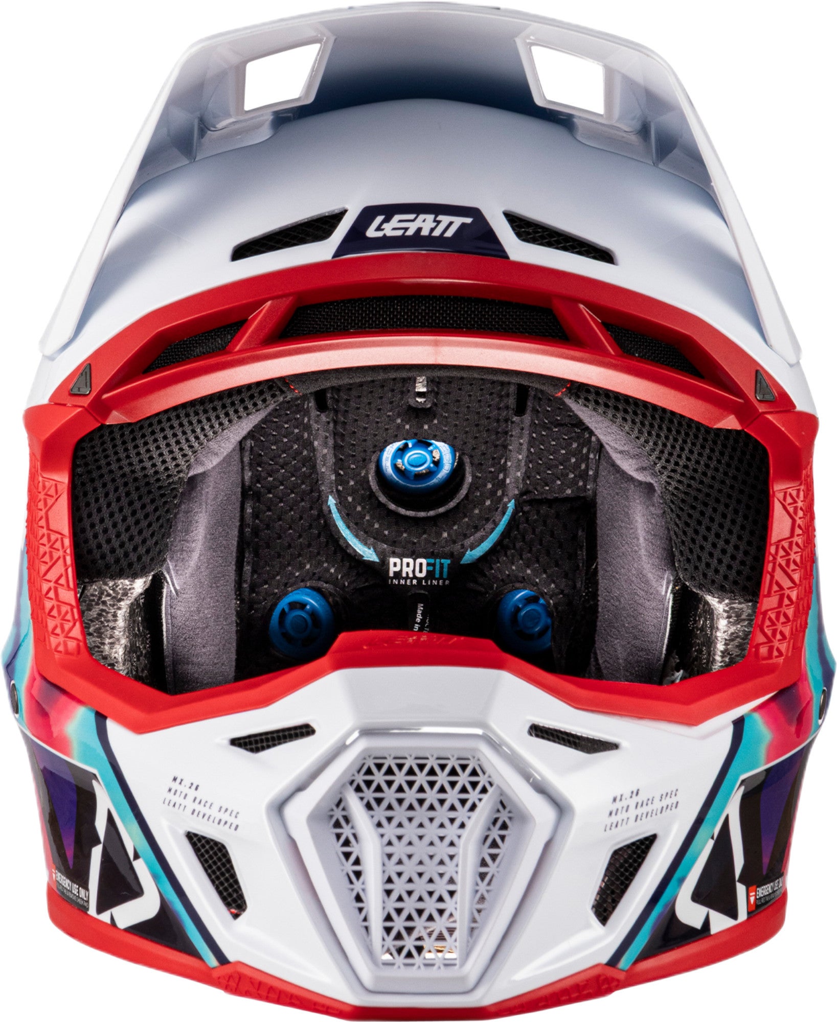 Leatt 8.5 V26 Motocross Helm mit Brille multi/rot M (57/58) Abbildung 7
