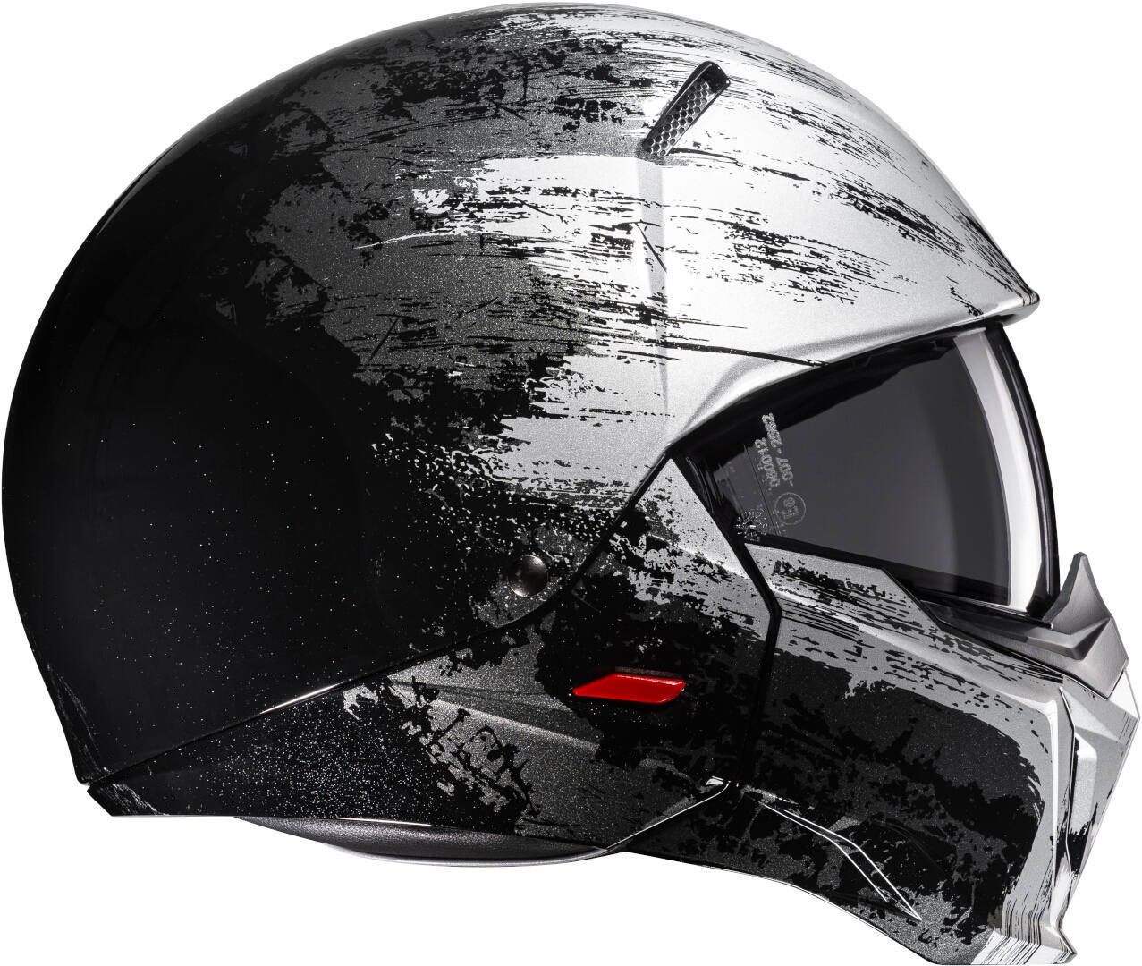 HJC i20 Furia Jethelm schwarz/silber S (55/56) Abbildung 3