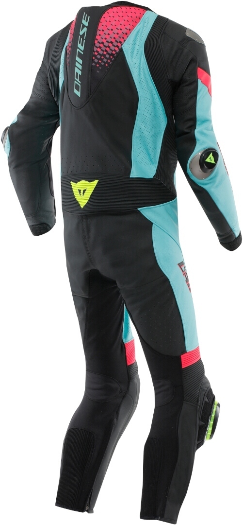 Dainese Laguna Seca 6 1-Teiler Motorrad Lederkombi schwarz/hellblau/pink 58 Abbildung 2