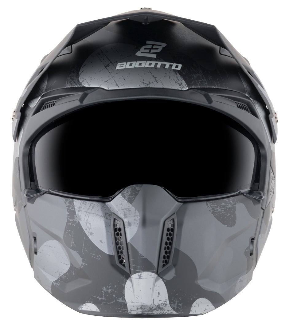 Bogotto Radic Camo Hjelm sort mat/grå L Figur 18