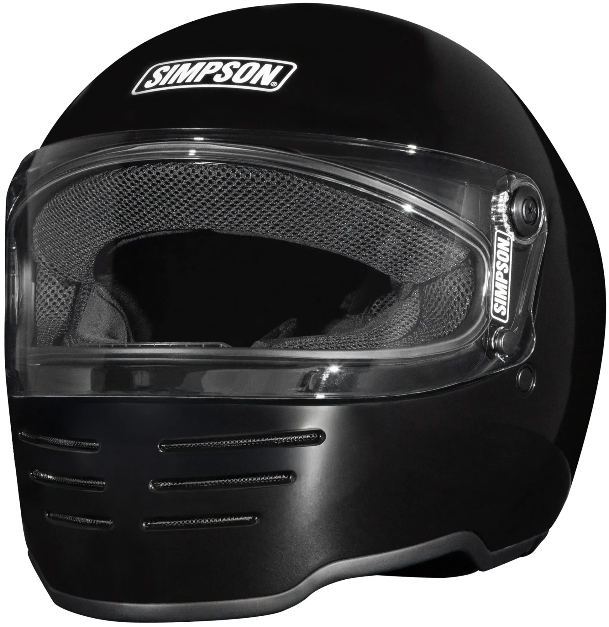 Simpson M62 Motorrad Helm schwarz L Abbildung 1