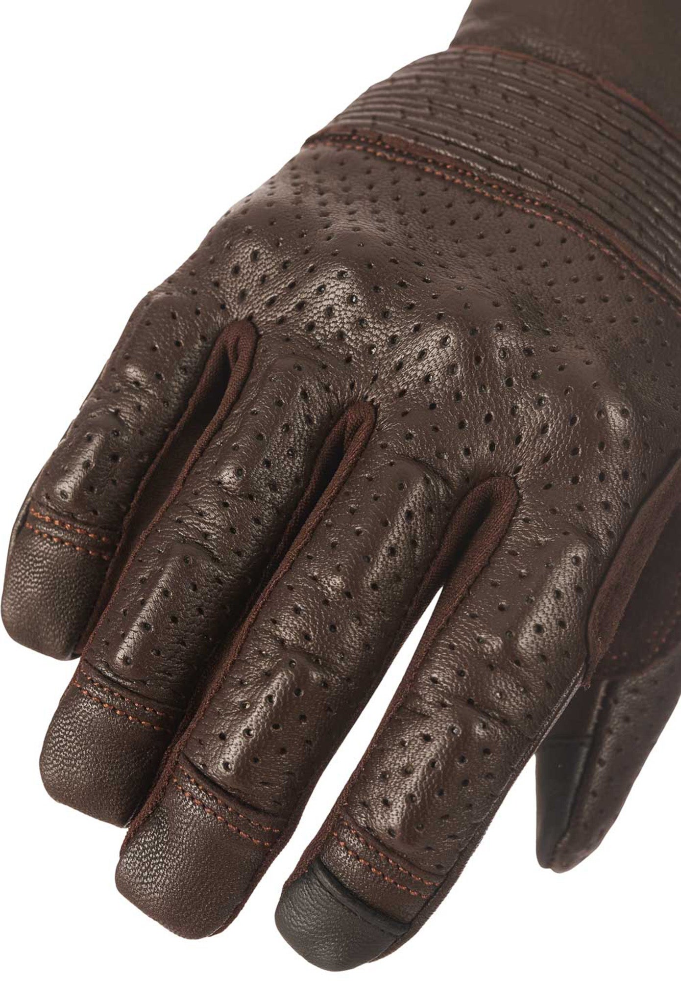 Pando Moto Onyx 02 perforated Motorcycle Gloves brown 2XS Figure 6