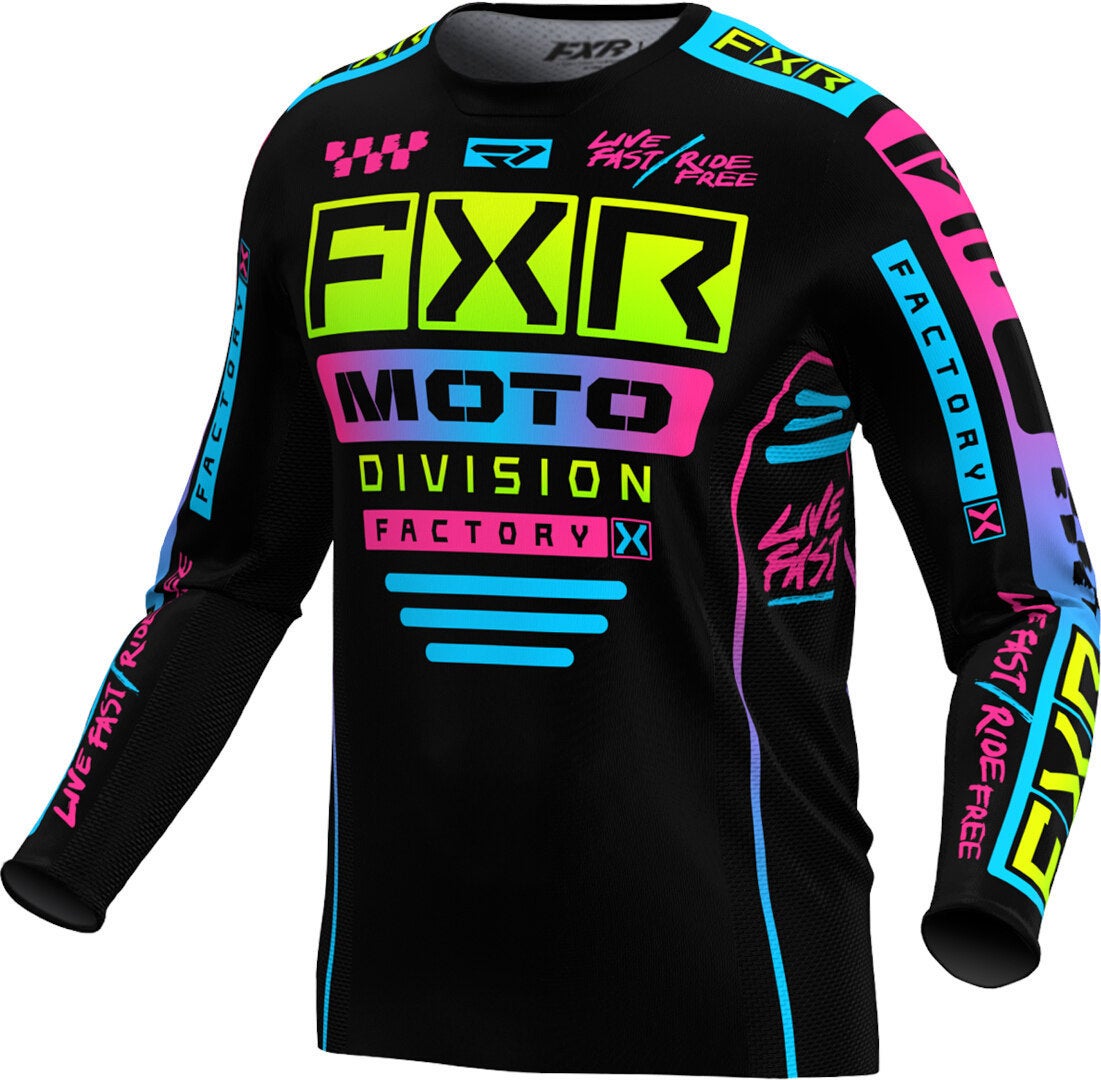 FXR Podium Gladiator 2024 Motokrosový dres černý/neon M Obrázek 1