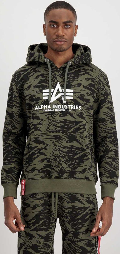 Alpha Industries Basic Camo Capuche Vert olive/noir XXL Figure 1