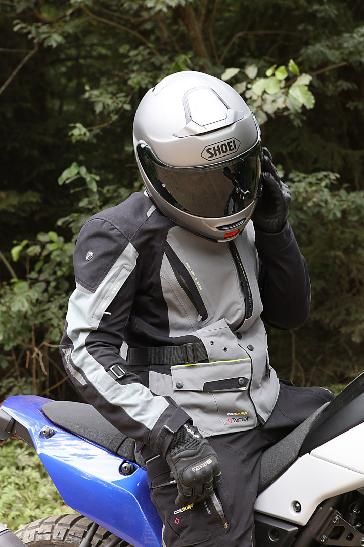 Modeka Viper LT Motorrad Textiljacke grau/schwarz 5XL Abbildung 4