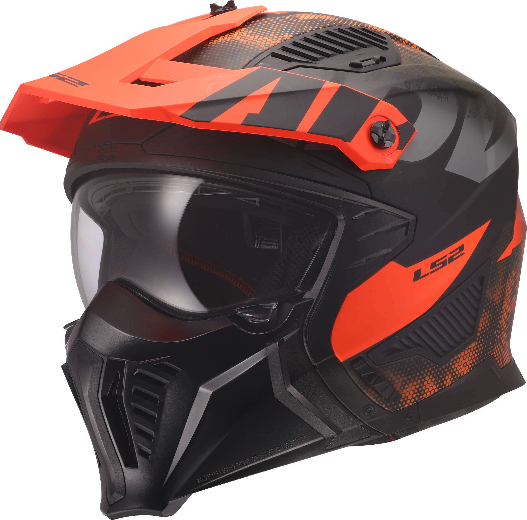 LS2 OF606 Drifter Gas Helmet grey/orange L (59/60) Figure 1