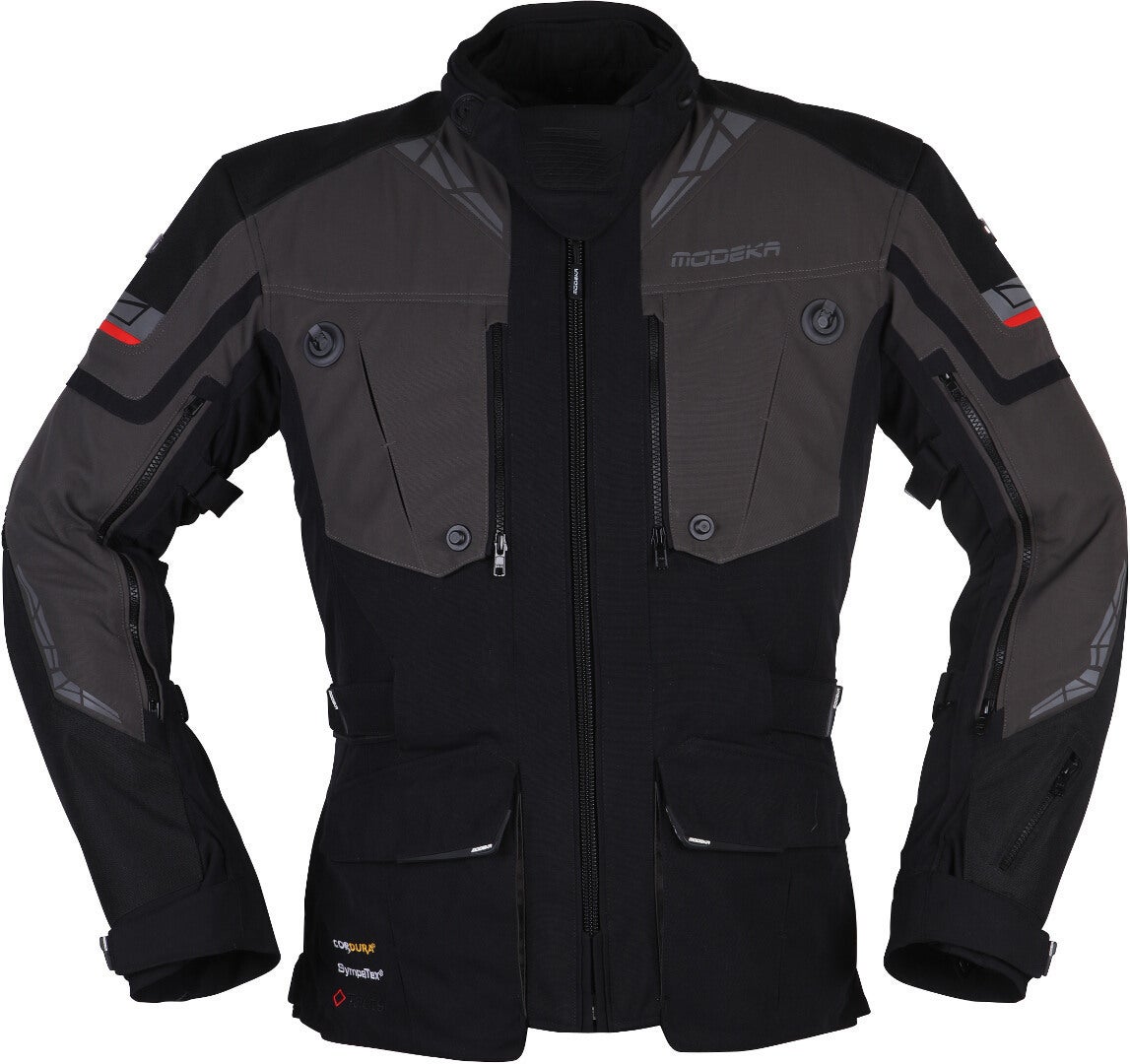 Modeka Panamericana 2 Giacca tessile moto nero/grigio XXL Figura 1