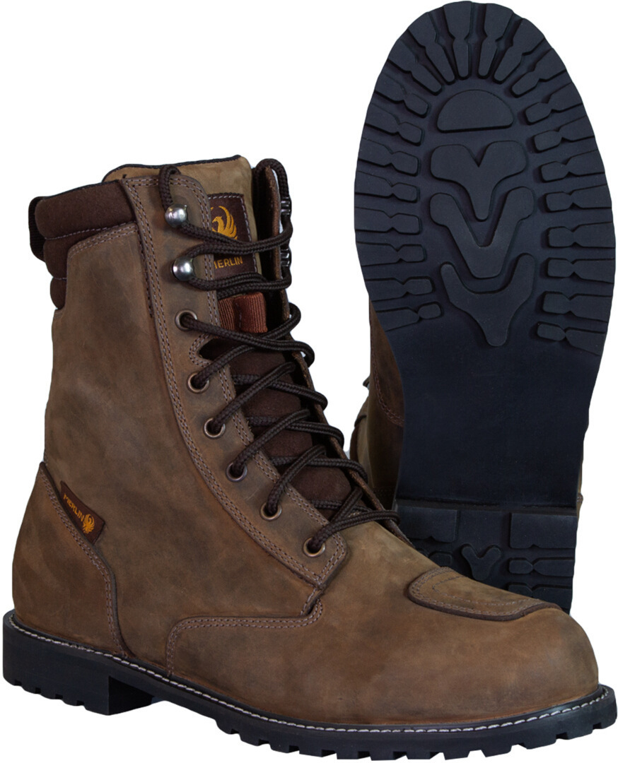 Merlin G24 Drax II D3O Motorcycle Boots brown 10 Figure 3