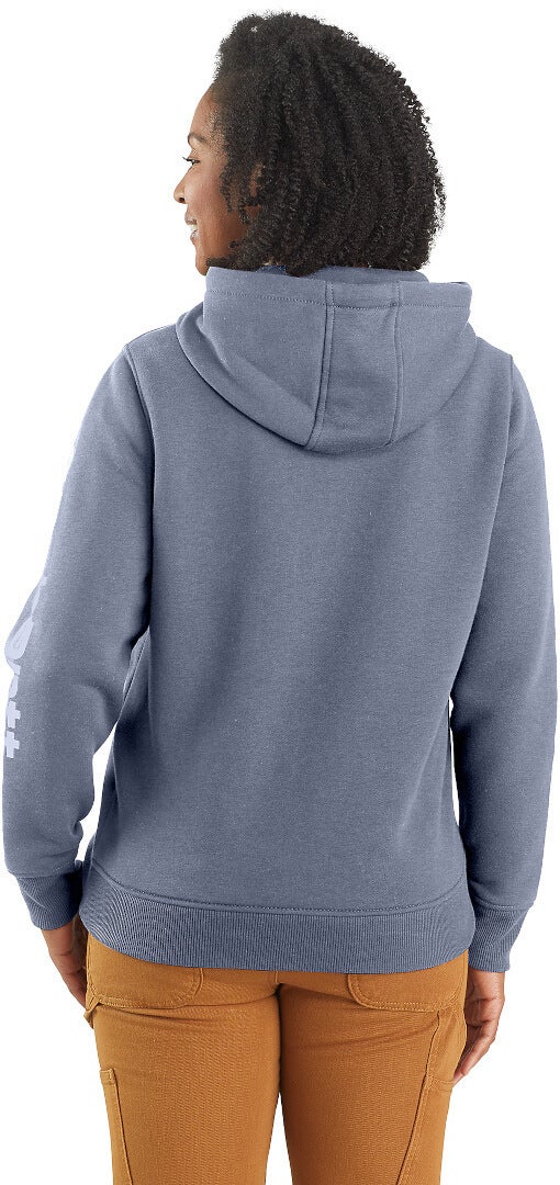 Carhartt Clarksburg Logo Hettegenser for damer blå/grå M Figur 2