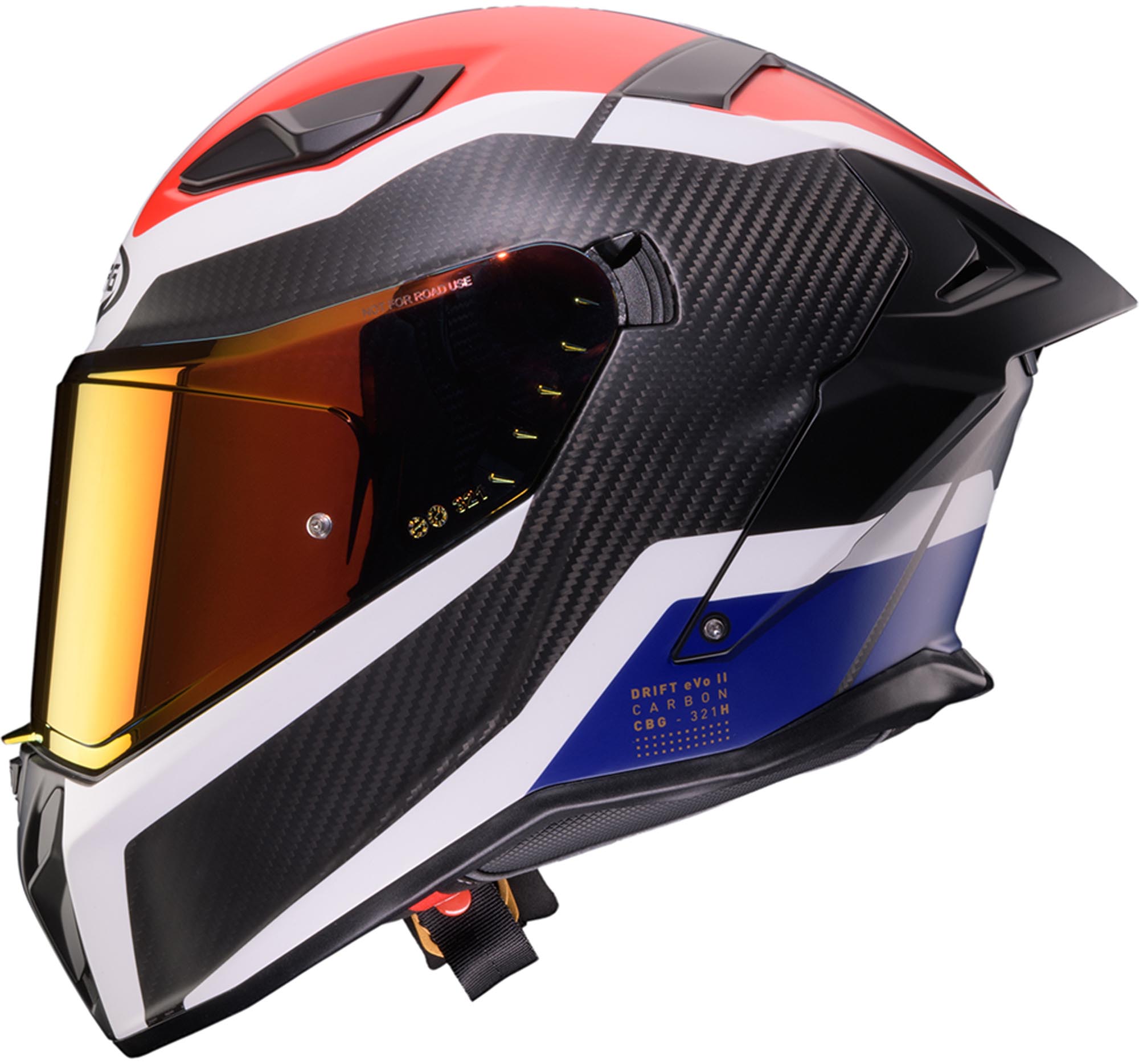 Side view of Caberg Drift Evo II Carbon CBR Helmet