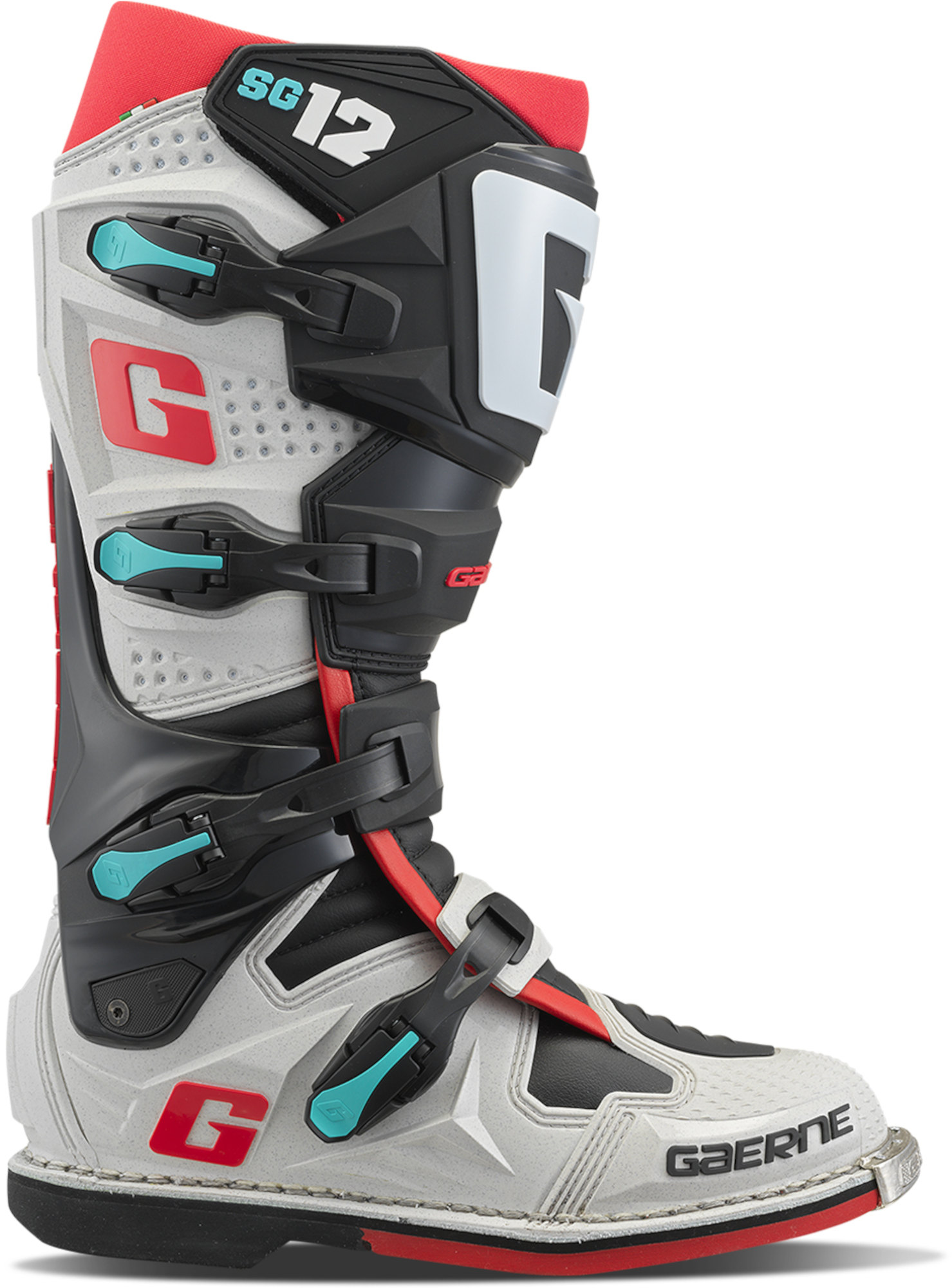 Gaerne SG12 Motocross Boots black/grey/red 46 Figure 1