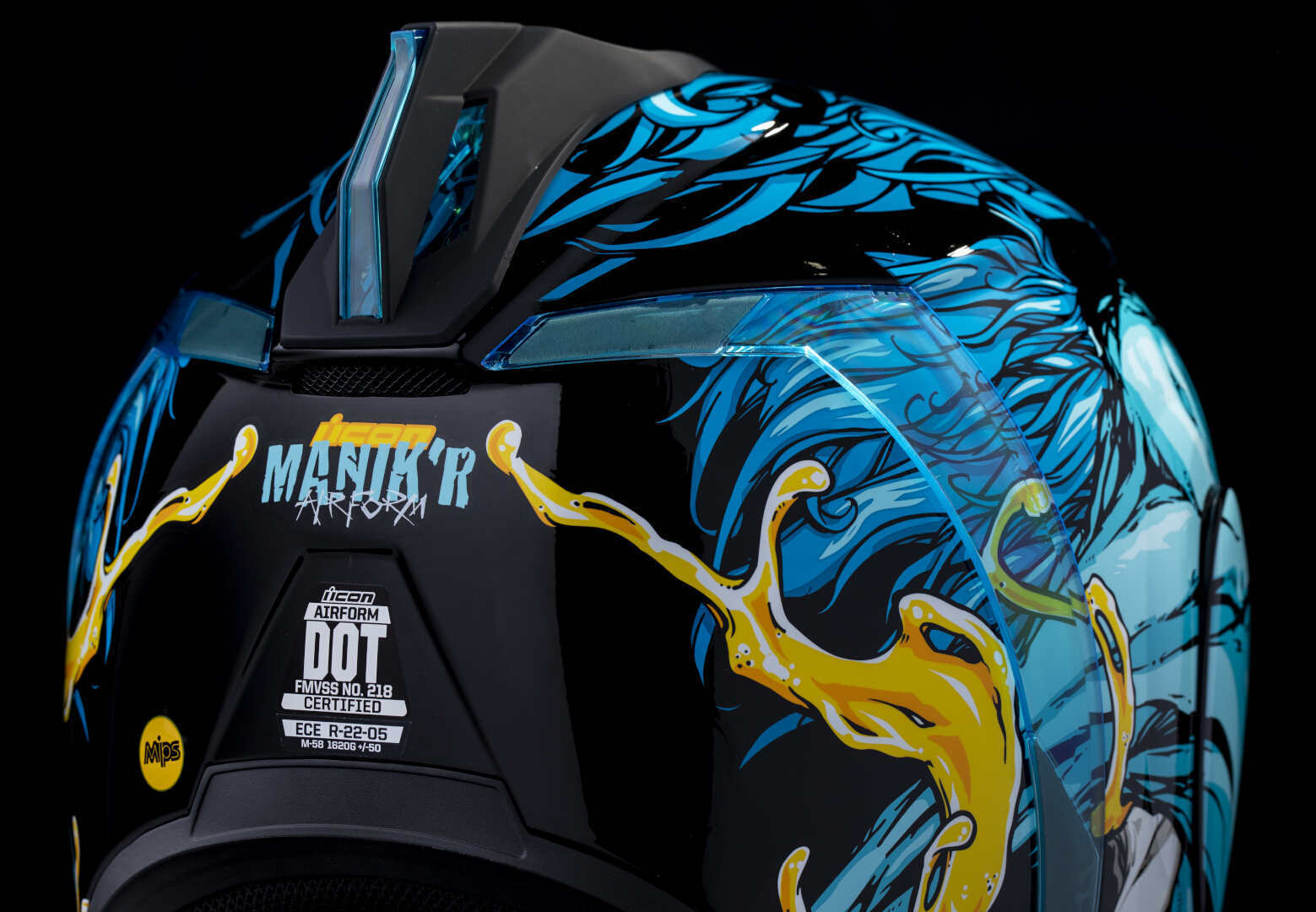 Icon Airform Manik'R MIPS Helm hellblau L (58/59) Abbildung 5