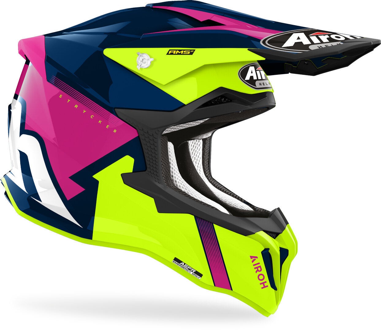 Airoh Strycker Blazer Casco Motocross blu/rosa S (55/56) Figura 2