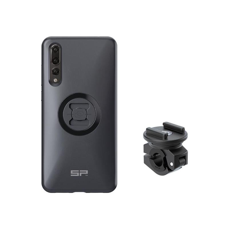 SP Connect Komplett paket Moto Bundle monterat på backspegel - Huawei P20 Pro Figur 2