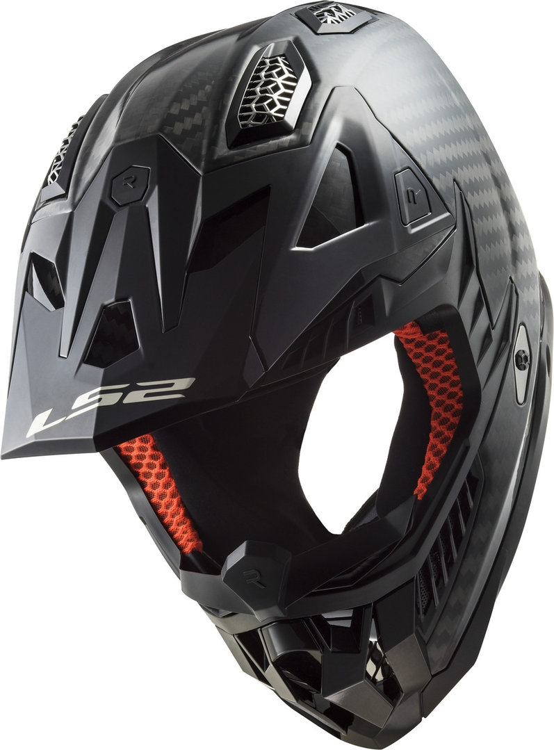 LS2 MX703 X-Force Solid Carbon Capacete de Motocross carbono S (55/56) Figura 8