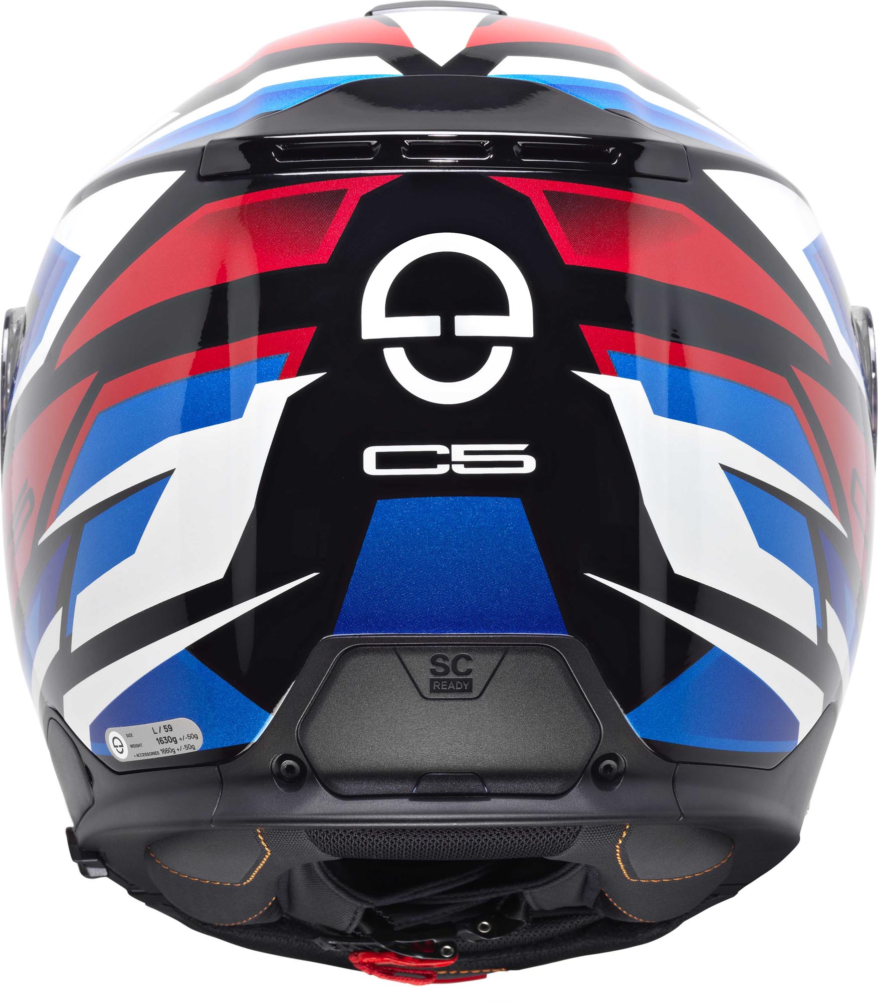 Schuberth C5 Zenith Helm blauw/rood Verlies (59) Figuur 4